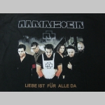 Rammstein čierne pánske tričko 100%bavlna