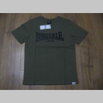 Lonsdale olivové pánske tričko s tlačeným logom materiál 100%bavlna