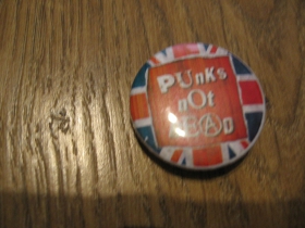 Punks not dead odznak priemer 25mm