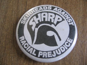 Sharp Skinheads odznak veľký, priemer 55mm posledný kus!!!
