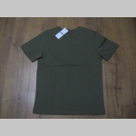 Lonsdale olivové pánske tričko s tlačeným logom materiál 100%bavlna