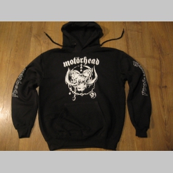 Motorhead čierna pánska mikina s kapucou 80%bavlna 20%polyester