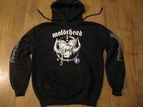 Motorhead čierna pánska mikina s kapucou 80%bavlna 20%polyester