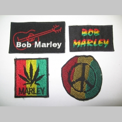 Bob Marley, vyšívaná nášivka, cca. 5x5cm, cena za 1ks!!! 