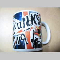 Punks not Dead porcelánová šálka s uškom, objem cca. 0,33L