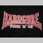 Hardcore Punk n Oi! čierne teplákové kraťasy s tlačeným logom  