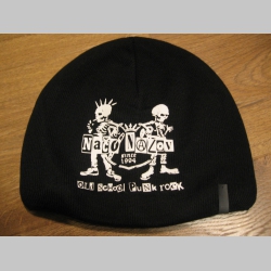 Načo Názov - Old School Punk rock - čierna pletená čiapka stredne hrubá vo vnútri naviac zateplená, univerzálna veľkosť, materiálové zloženie 100% akryl