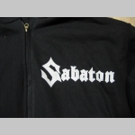 Sabaton mikina na zips s kapucou stiahnuteľnou šnúrkami