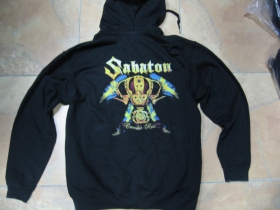 Sabaton mikina na zips s kapucou stiahnuteľnou šnúrkami