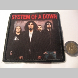 System of a Down  ofsetová nášivka po krajoch neobšívaná cca. 9x9cm