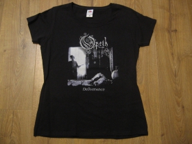 Opeth čierne dámske tričko materiál 100% bavlna
