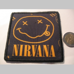 Nirvana  ofsetová nášivka po krajoch neobšívaná cca. 9x9cm