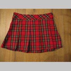 Dámska minisukňa so vzorom TARTAN - škótkske káro   materiál 62% polyester 35% viskóza 2% elastan   obvod pásu 78cm  posledný kus!!!