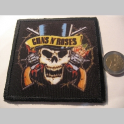 Guns n Roses  ofsetová nášivka po krajoch neobšívaná cca. 9x9cm