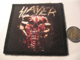 Slayer  ofsetová nášivka po krajoch neobšívaná cca. 9x9cm