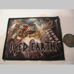 Iced Earth  ofsetová nášivka po krajoch neobšívaná cca. 9x9cm