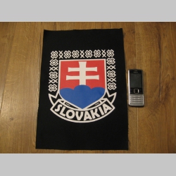 Slovakia - Slovensko chrbtová nášivka veľkosť cca. A4 (po krajoch neobšívaná) rozmery 36x24cm