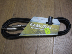 Samurai Kábel na elektrickú gitaru, alebo basgitaru s koncovkami " jack-jack " farba čierna, dĺžka 3metre