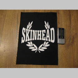 Skinhead  chrbtová nášivka veľkosť cca. A4 (po krajoch neobšívaná)  