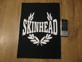 Skinhead  chrbtová nášivka veľkosť cca. A4 (po krajoch neobšívaná)  
