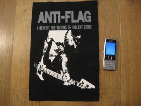 Anti Flag, chrbtová nášivka veľkosť cca. A4 (po krajoch neobšívaná)