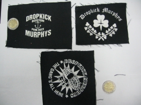 Dropkick Murphys potlačená nášivka cca.12x12cm (po krajoch neobšívaná)