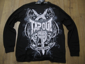 Tapout čierne pánske tričko s dlhým rukávom materiál 52%bavlna  48%polyester posledný kus veľkosť L