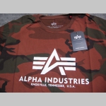 Alpha Industries pánske maskáčové tričko ORANGE CAMO s tlačeným logom, materiál 100% bavlna