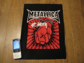 Metallica chrbtová nášivka rozmerry cca. 36x25cm