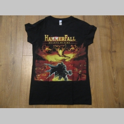 Hammerfall čierne dámske tričko materiál 100% bavlna