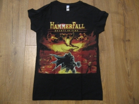 Hammerfall čierne dámske tričko materiál 100% bavlna