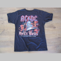 AC/DC čierne pánske tričko materiál 100% bavlna