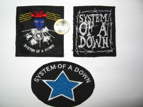 System of a Down, vyšívaná nášivka, cena za 1ks!!! 