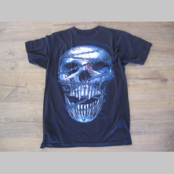 Smrtka - Lebka čierne pánske tričko materiál 100% bavlna