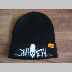 Death Metal Zimná čiapka s tlačeným logom univerzálna veľkosť 65%akryl 35%vlna