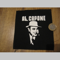 Al Capone  potlačená nášivka rozmery cca 12x12cm (po krajoch neobšívaná)