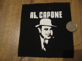 Al Capone  potlačená nášivka rozmery cca 12x12cm (po krajoch neobšívaná)