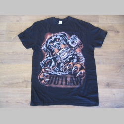 Rottweiler - Outlaw  čierne pánske tričko materiál 100% bavlna