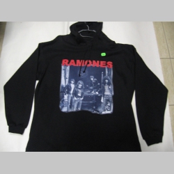 Ramones, čierna mikina s kapucou 65%bavlna 35%polyester 