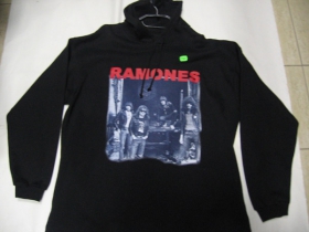 Ramones, čierna mikina s kapucou 65%bavlna 35%polyester 