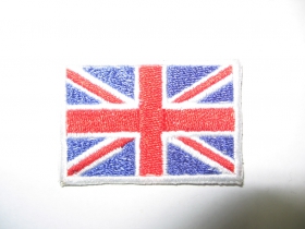 Britská vlajka, nažehľovacia nášivka, cca. 5x4cm