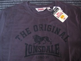 Lonsdale p&aacute;nske tričko " ORIGINAL "farba anthracitov&aacute; &scaron;ed&aacute; s čiernym logom materi&aacute;l 100% bavlna