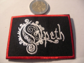 Opeth nažehľovacia vyšívaná nášivka (možnosť nažehliť alebo našiť na odev) materiál 100%bavlna 