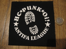 HC Punk Oi! Antifa League  potlačená nášivka rozmery cca 12x12cm (po krajoch neobšívaná)
