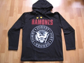 Ramones mikina s kapucou stiahnutelnou šnúrkami