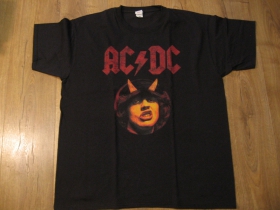 AC/DC čierne pánske tričko materiál 100% bavlna