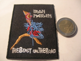 Iron Maiden nažehľovacia vyšívaná nášivka (možnosť nažehliť alebo našiť na odev) materiál 100%bavlna 