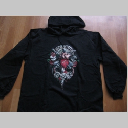 Guns N Roses  čierna pánska mikina s kapucou 80%bavlna 20%polyester 