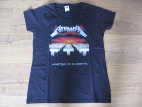 Metallica čierne dámske tričko materiál 100% bavlna