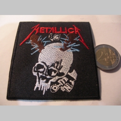 Metallica nažehľovacia vyšívaná nášivka (možnosť nažehliť alebo našiť na odev) materiál 100%bavlna 